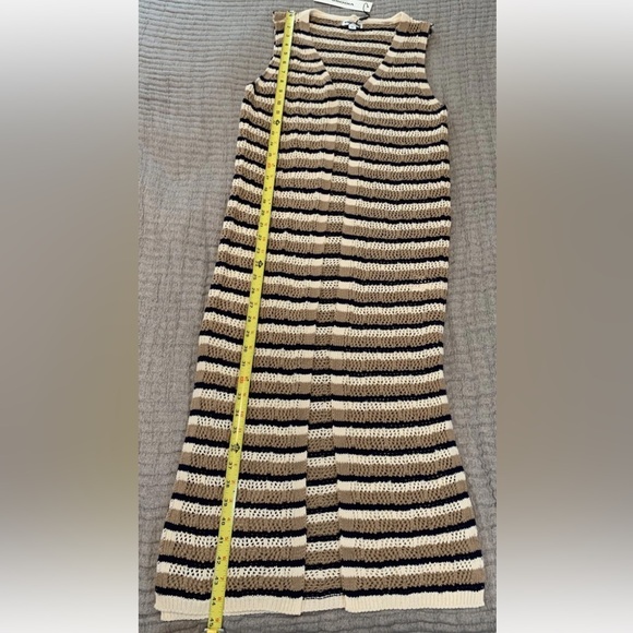 NWT Vigoss Womens MED Crochet Pointelle Knit Cardigan Sweater Cottagecore Boho - Picture 7 of 12